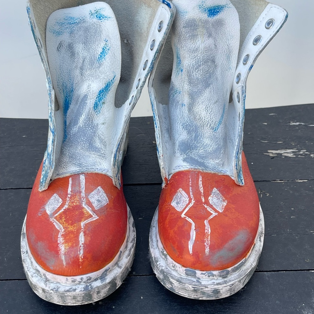 Ahsoka Hand painted Dr. Martens Combat Boots